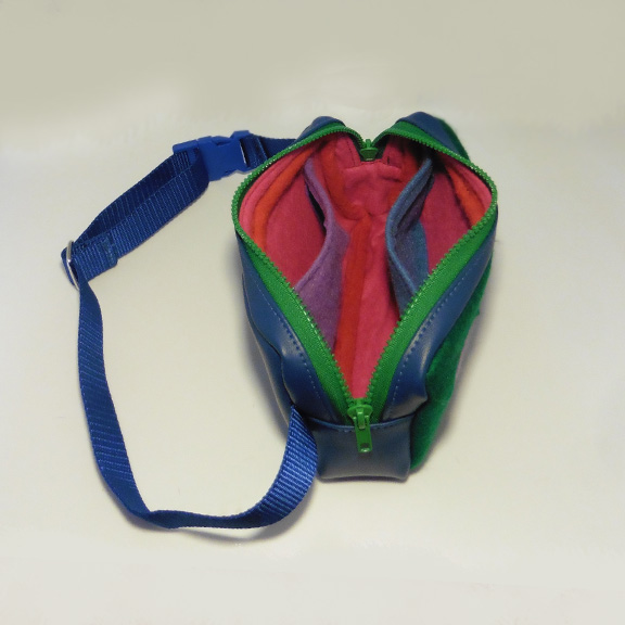 discARTed Hip Bag — side open